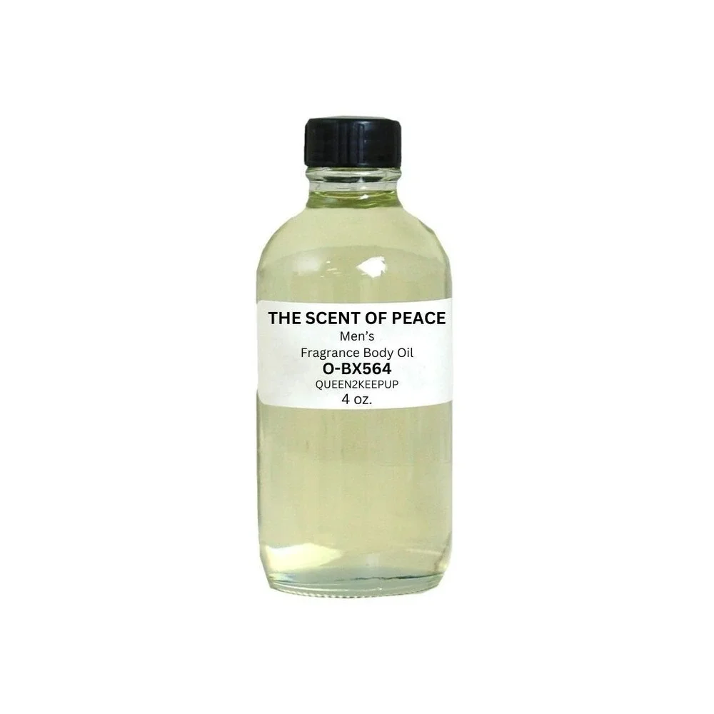 The Scent Of Peace Men's Body Oil Citrus and Woods Fresh Warm Fragrance 4 oz